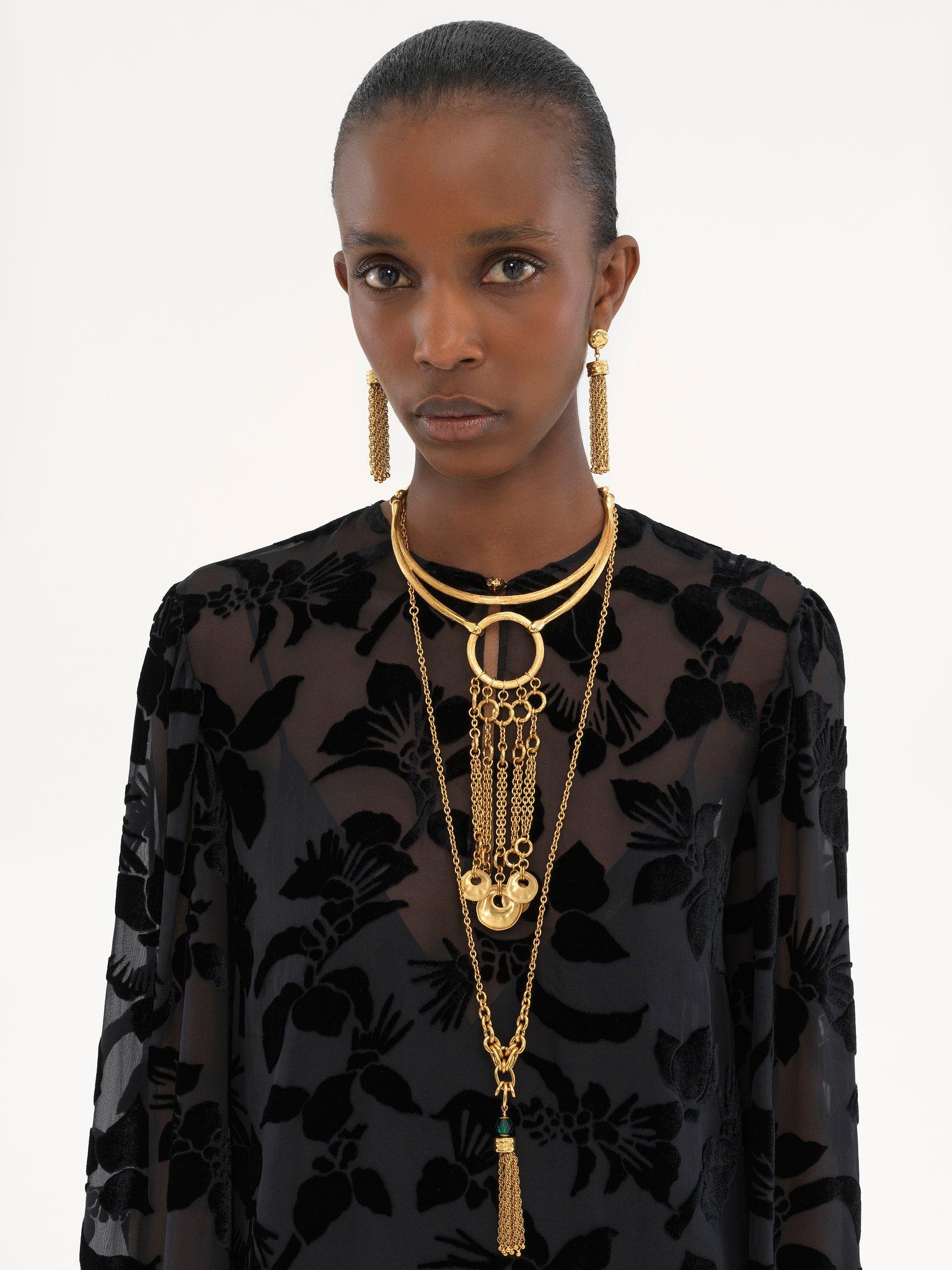 Puff-sleeve mini dress in velvet Product Image