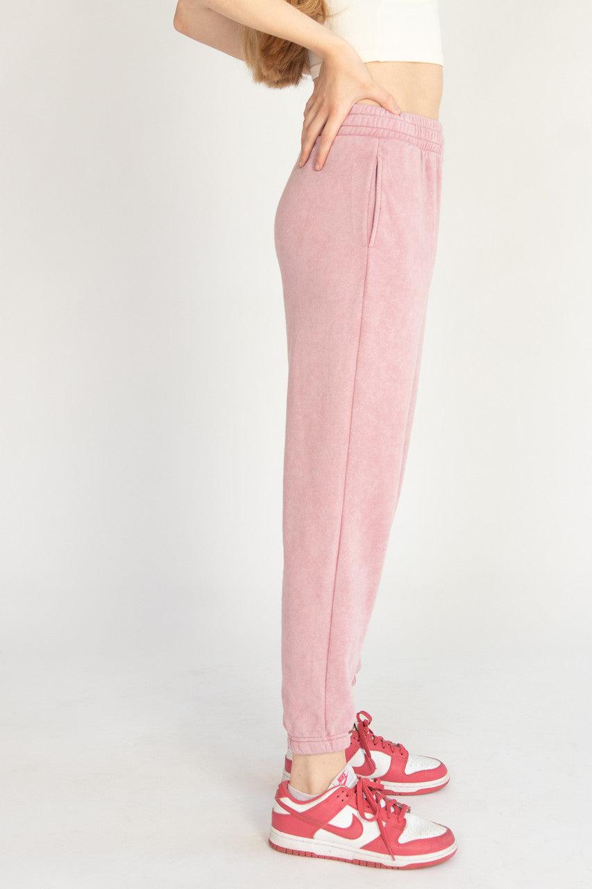 Stone Washed Boyfriend Joggers Product Image