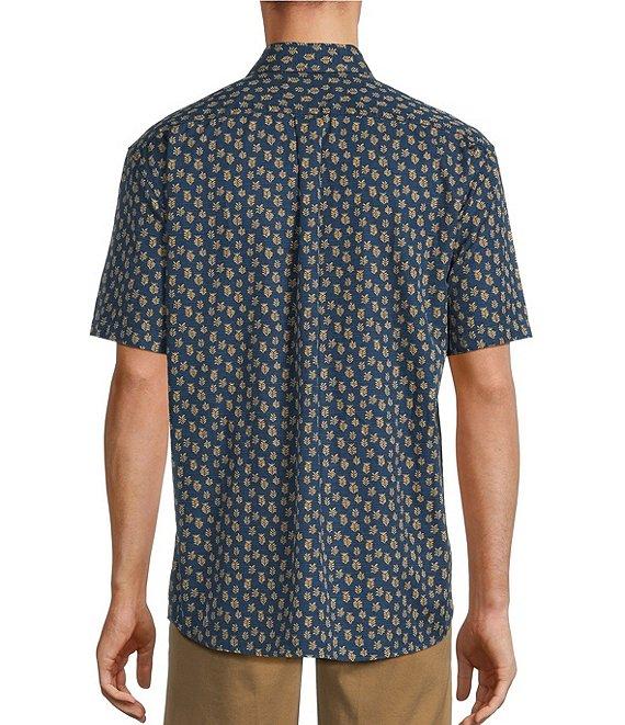 Roundtree & Yorke Short Sleeve Sprig Print Sport Shirt Product Image