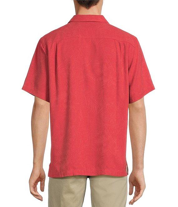 Tommy Bahama Solid Tropic Isle Short Sleeve Camp Collar Woven Shirt Product Image