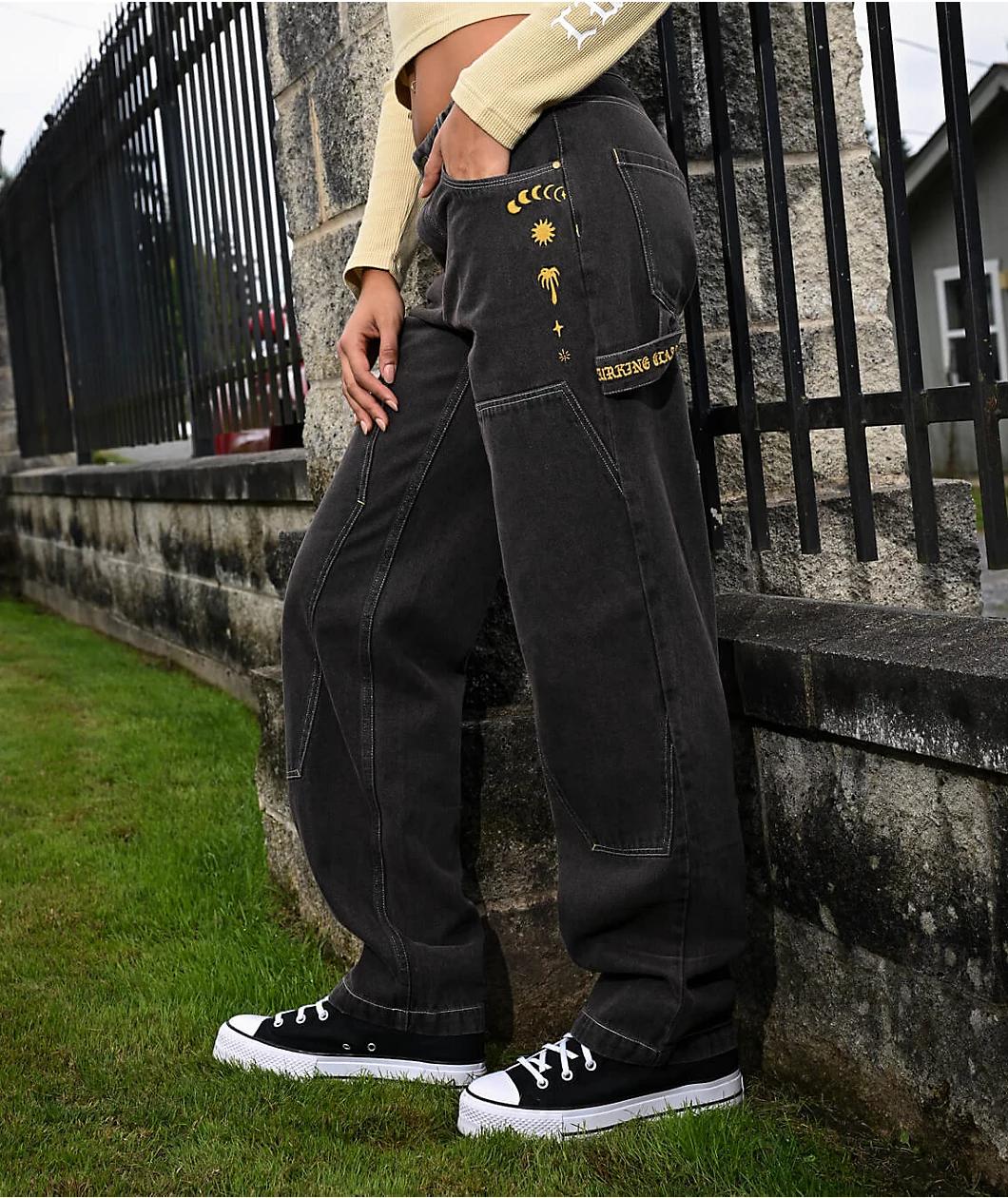 Lurking Class by Sketchy Tank Coffin Brown Wash Carpenter Jeans Product Image