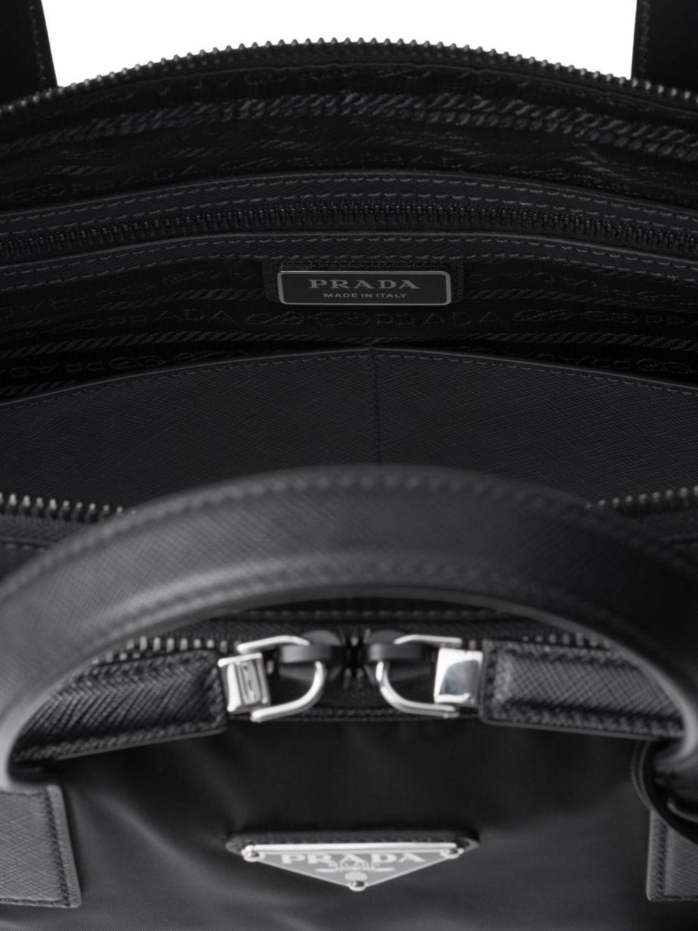 logo-plaque laptop bag Product Image