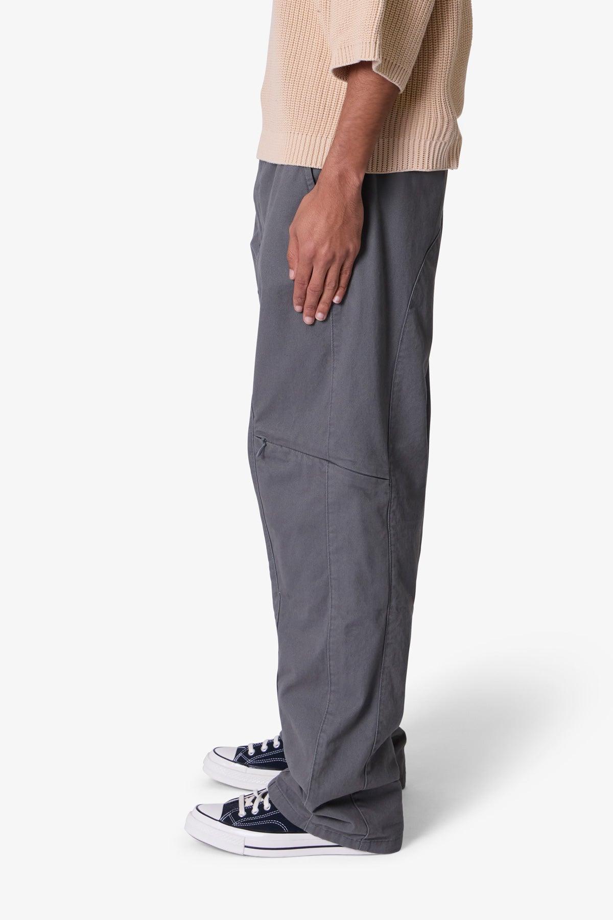 Secret Zipper Cargo Pants - Grey Product Image