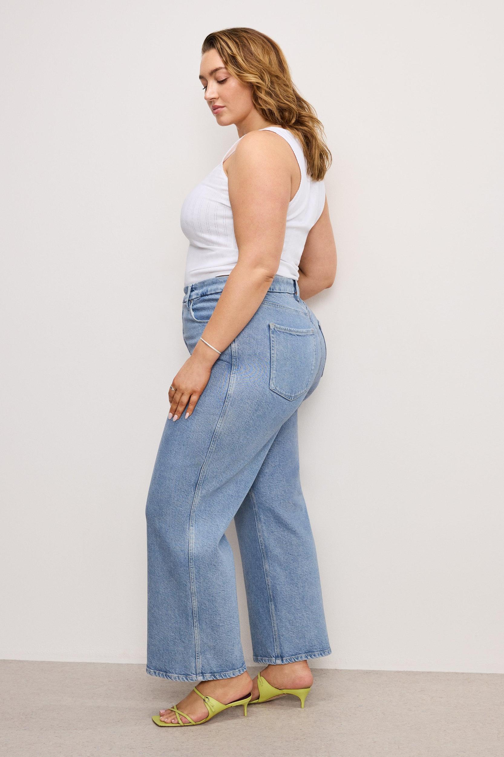 SOFT TECH GOOD SKATE WIDE CROPPED JEANS | INDIGO860 Product Image