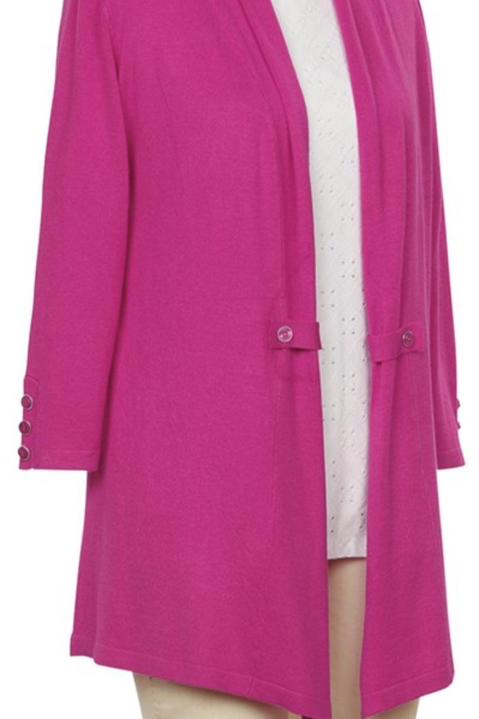 3/4 Slv Cardigan Sweater Product Image