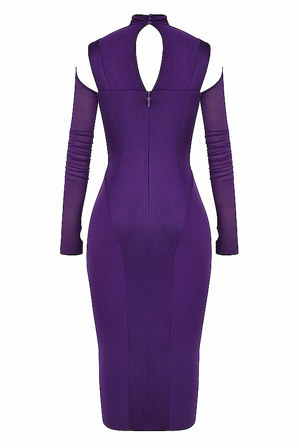 Talika  grape corset midi dress Product Image