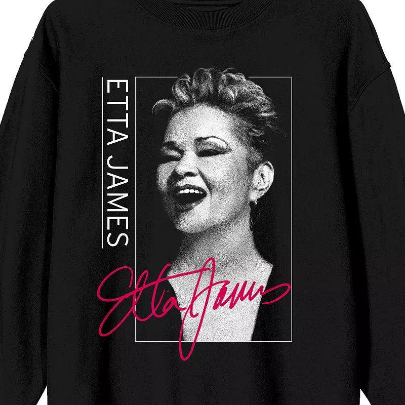 Mens Etta James Portrait and Autograph Long Sleeve Graphic Tee Product Image
