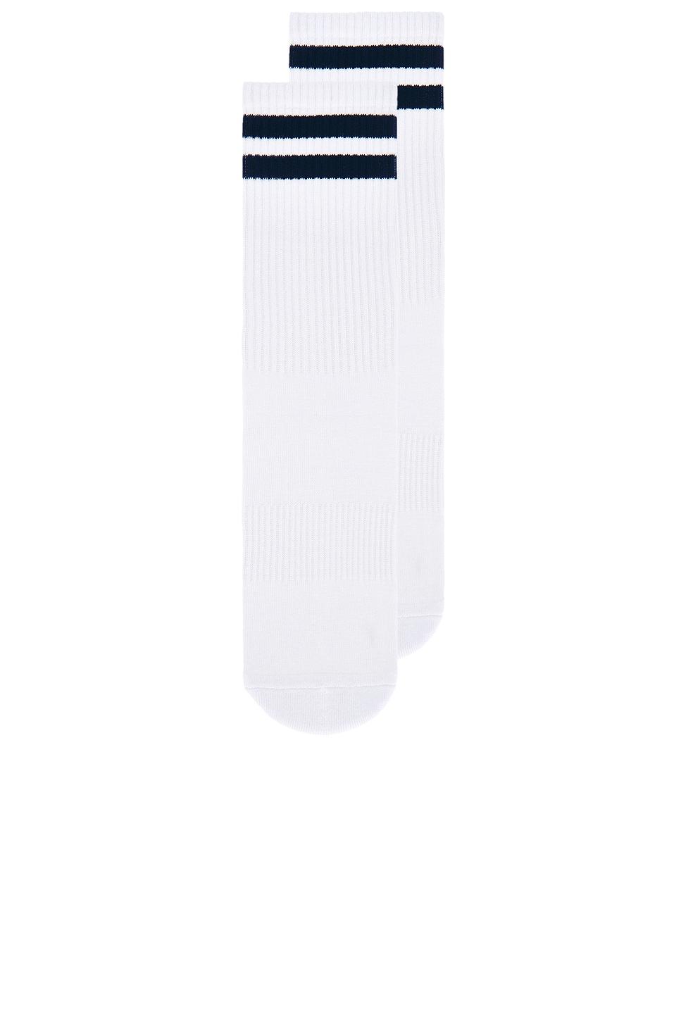Striped Tube Grip Sock WellBeing + BeingWell Product Image
