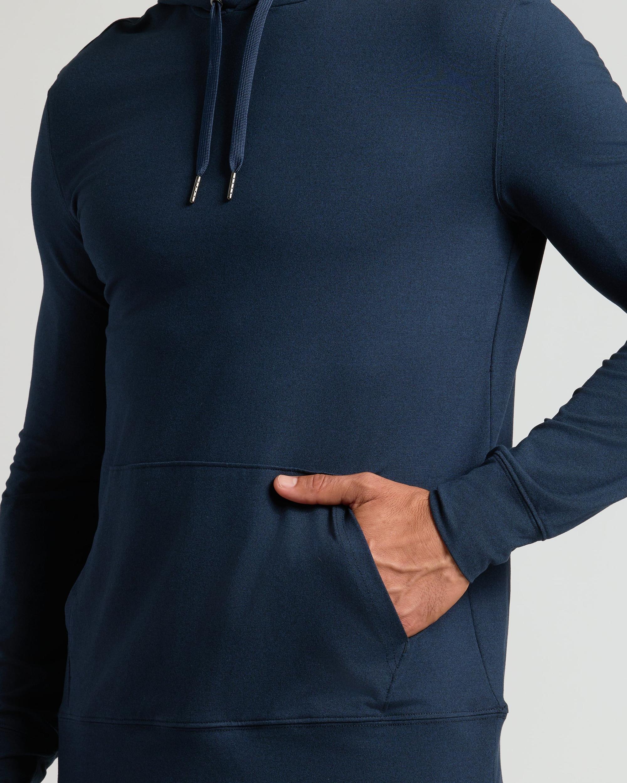 Heather Navy Active Comfort Pullover Hoodie Product Image