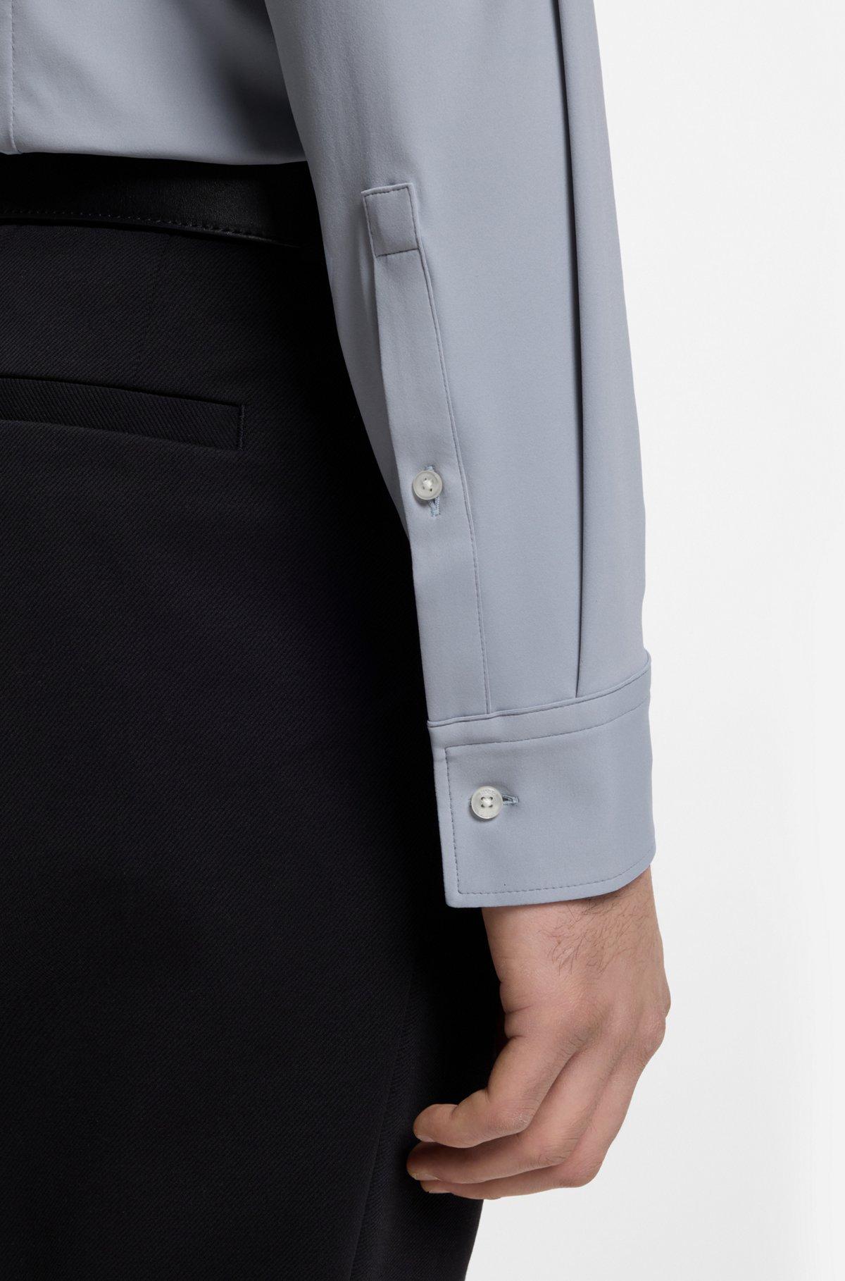 Slim-fit shirt in performance-stretch jersey Product Image