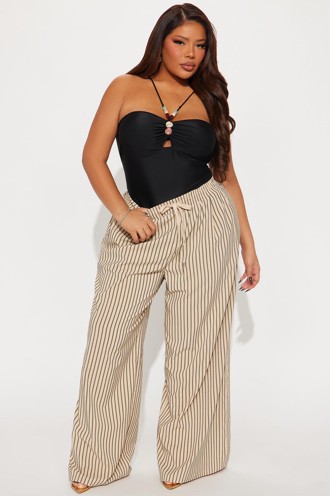 Leilani Y-Neck Beaded Bodysuit - Black Product Image