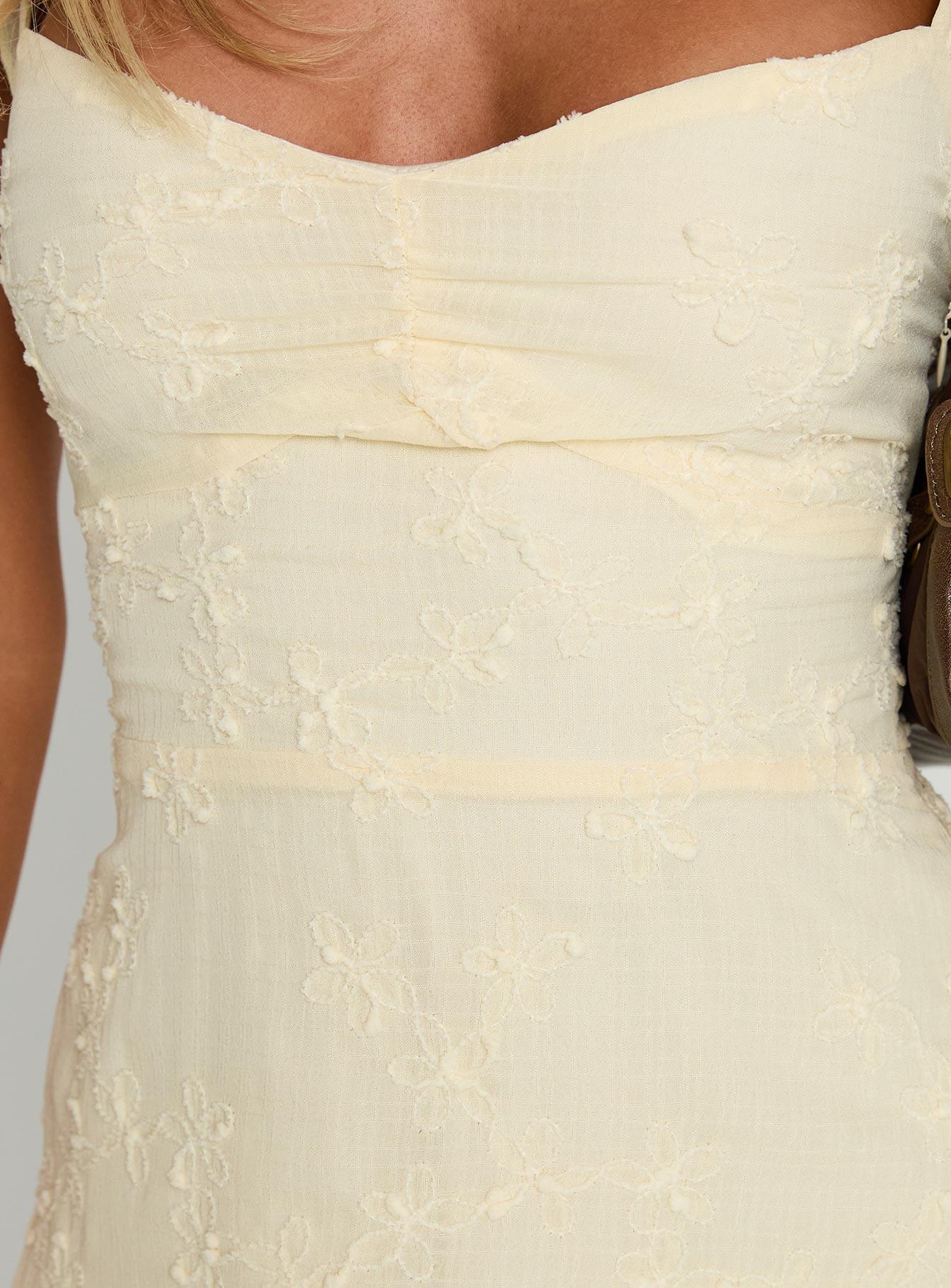 Landon Mini Dress Lemon Product Image