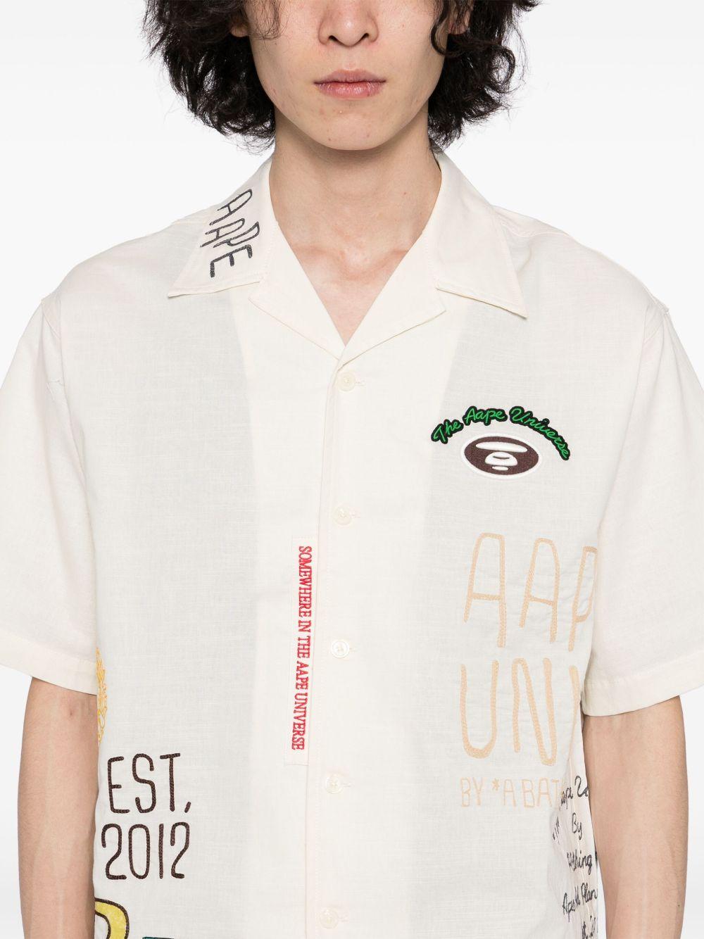 logo-embroidered shirt Product Image
