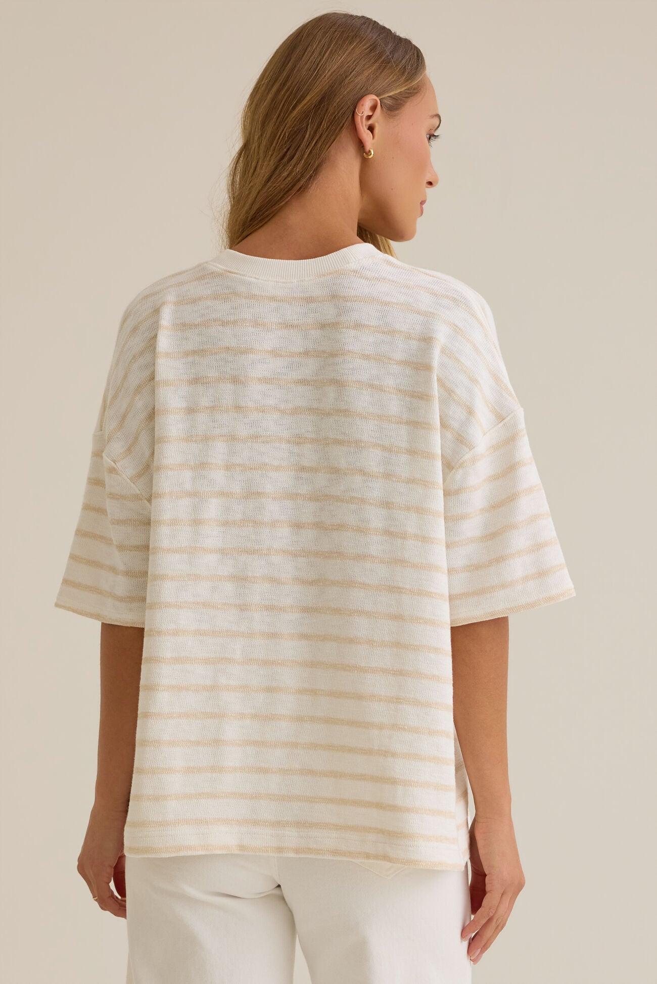Hayden Oversized Stripe Tee Product Image