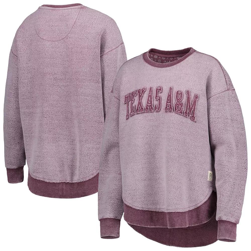 Women's Pressbox Maroon Texas A&M Aggies Ponchoville Pullover Sweatshirt,  Product Image