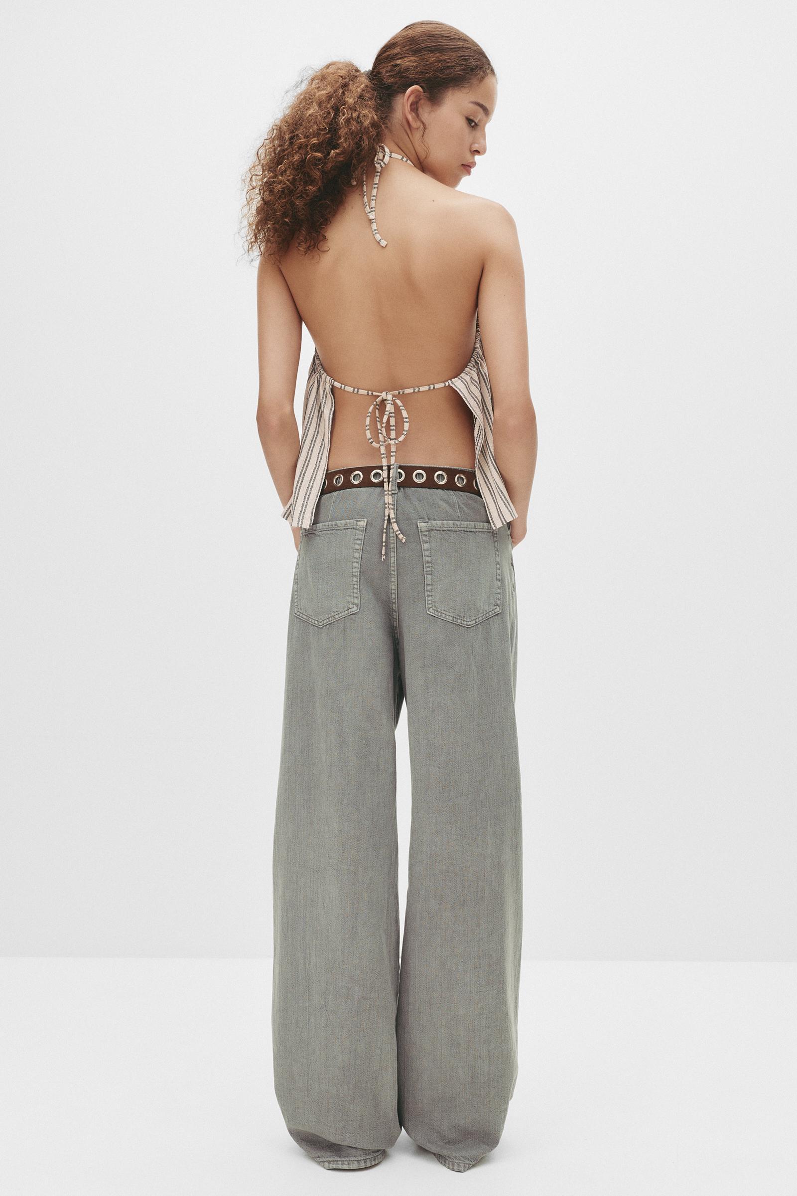 Striped halter top Product Image