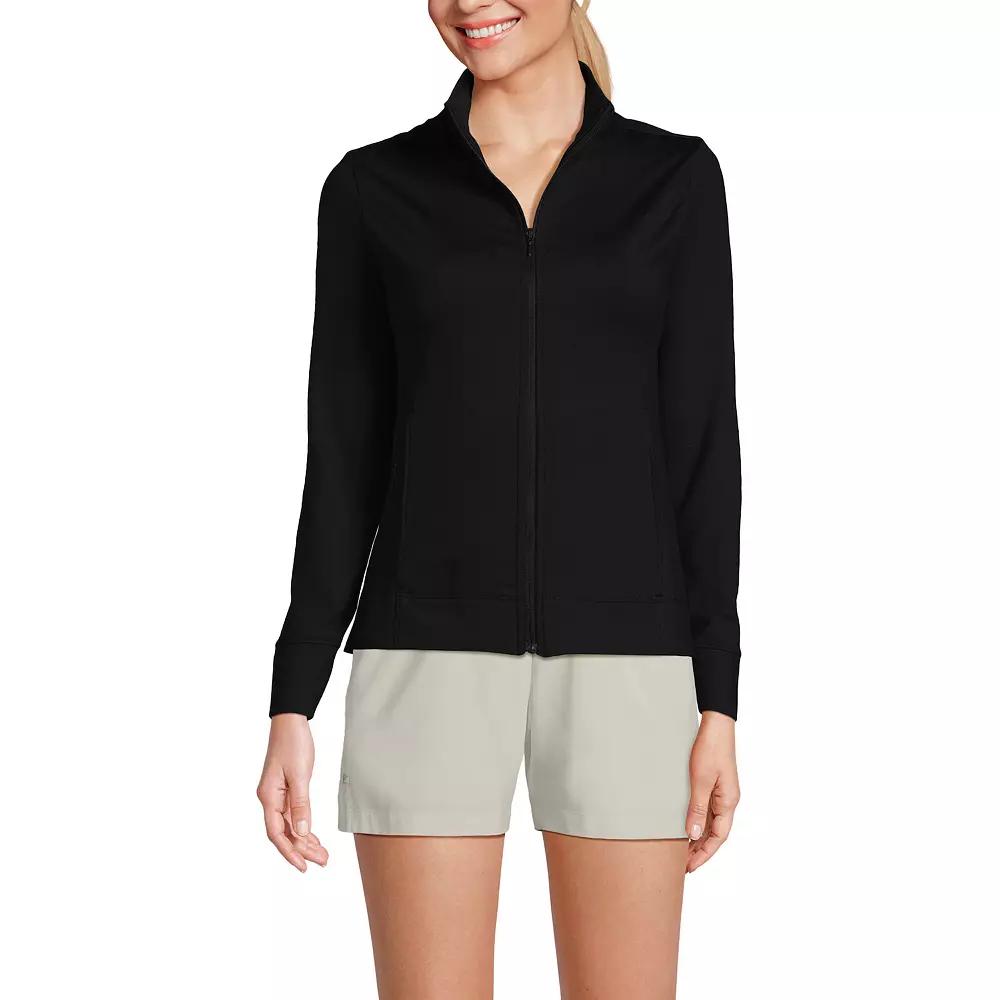 Women's Lands' End Long Sleeve High Impact Front Zip Jacket,  Product Image