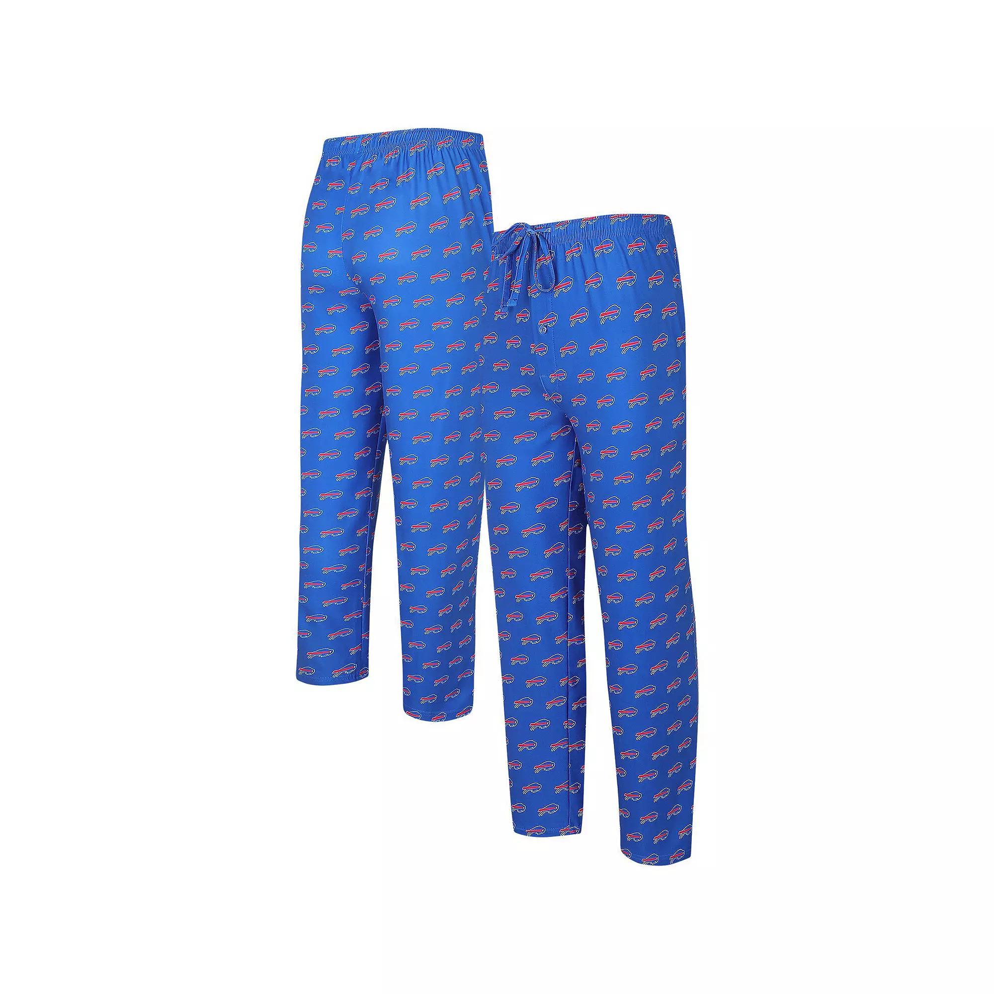 Men's Concepts Sport Royal Buffalo Bills Gauge Allover Print Knit Sleep Pants, Size: 2XL, Blue Product Image