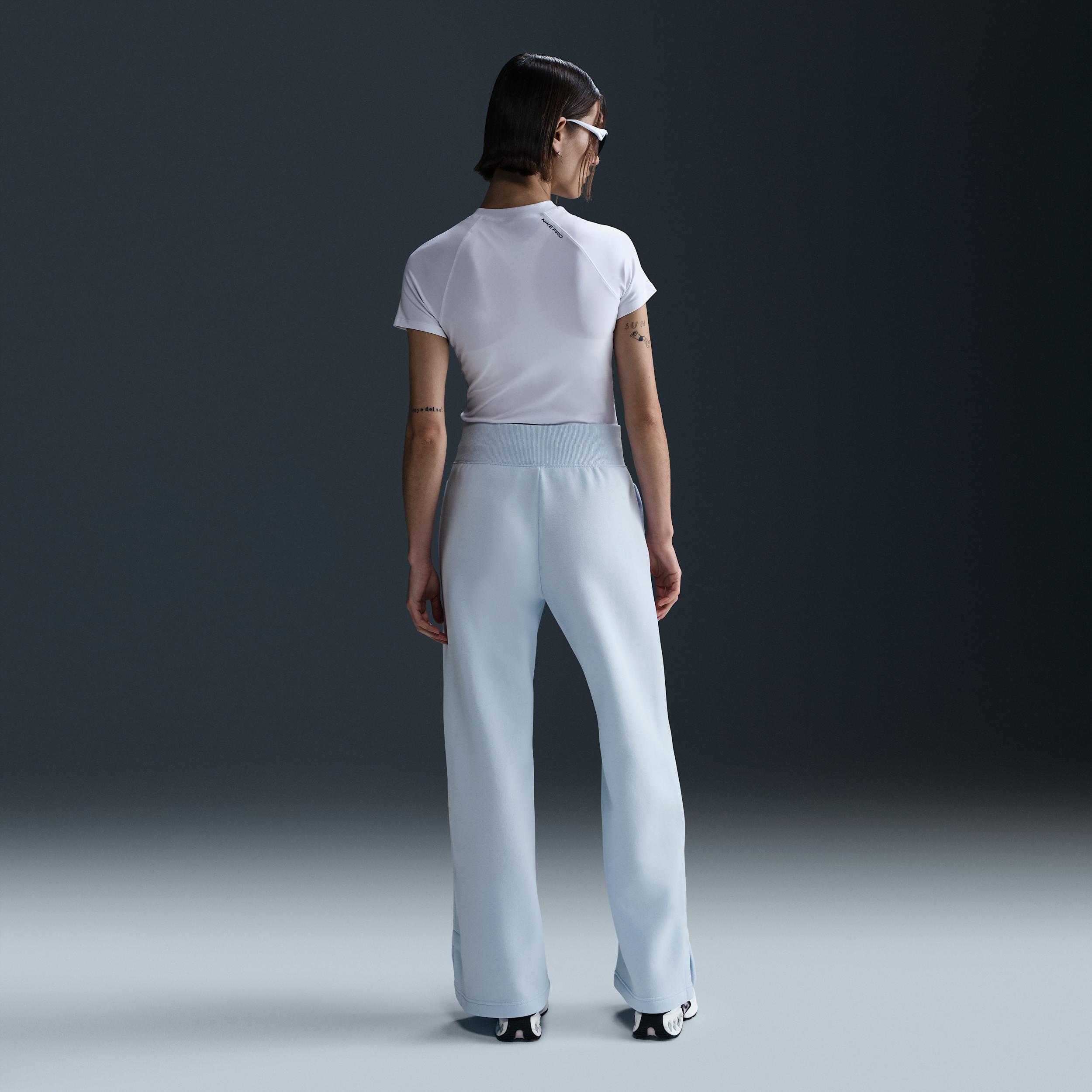 Womens Nike Sportswear Phoenix Fleece High-Waisted Wide-Leg Sweatpants | DQ5615-423 Product Image