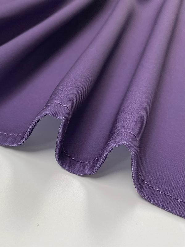 Loose Sleeveless Contrast Color Round-Neck Maxi Dresses Product Image