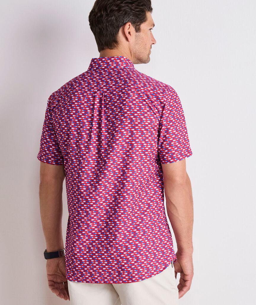 Micro Fish Short-Sleeve Performance Ripstop Shirt Product Image