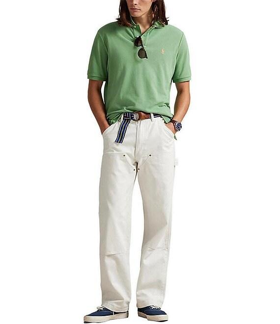 Polo Ralph Lauren Custom Slim Fit Solid Mesh Polo Shirt Product Image
