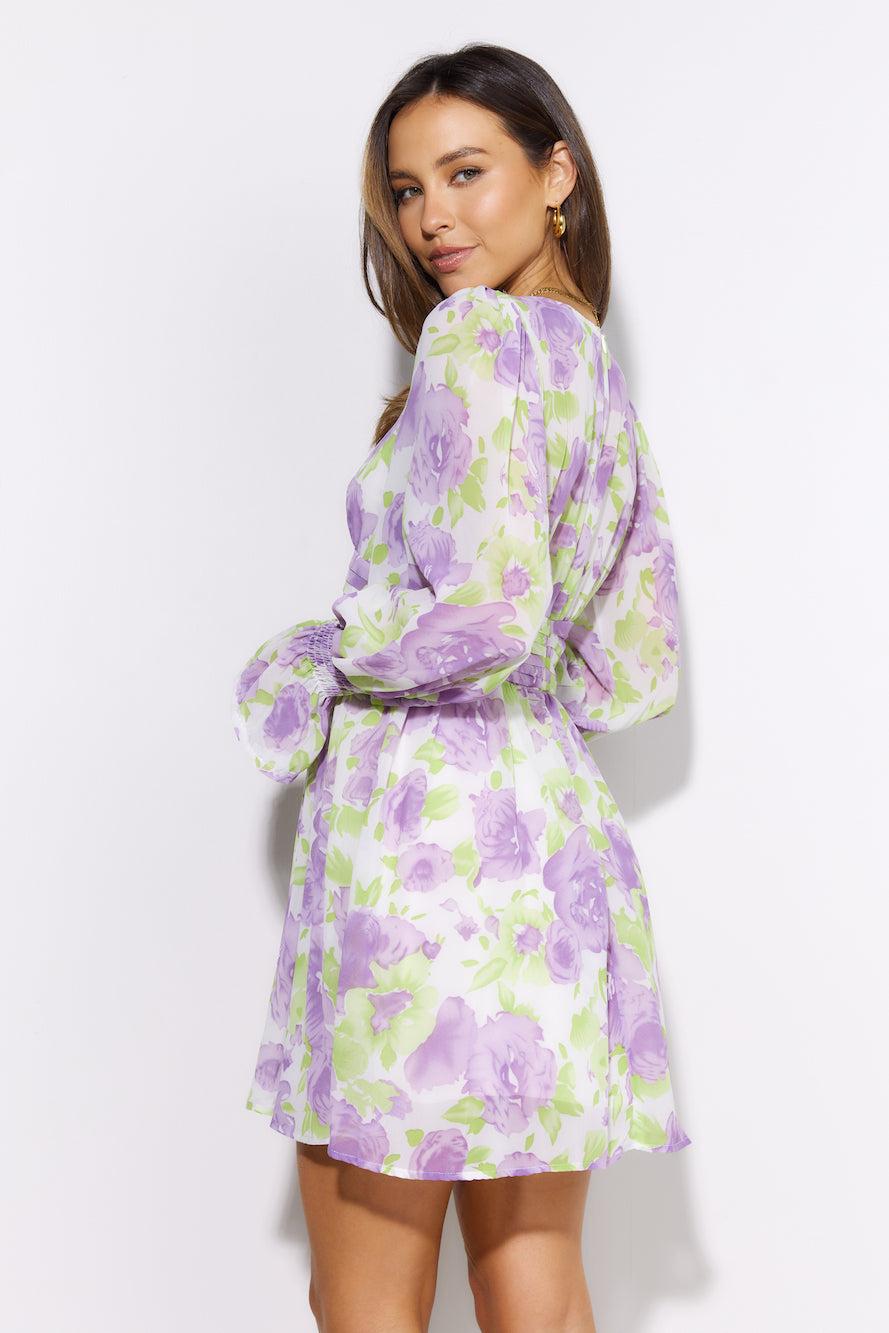 Mind Set Mini Dress Purple Product Image