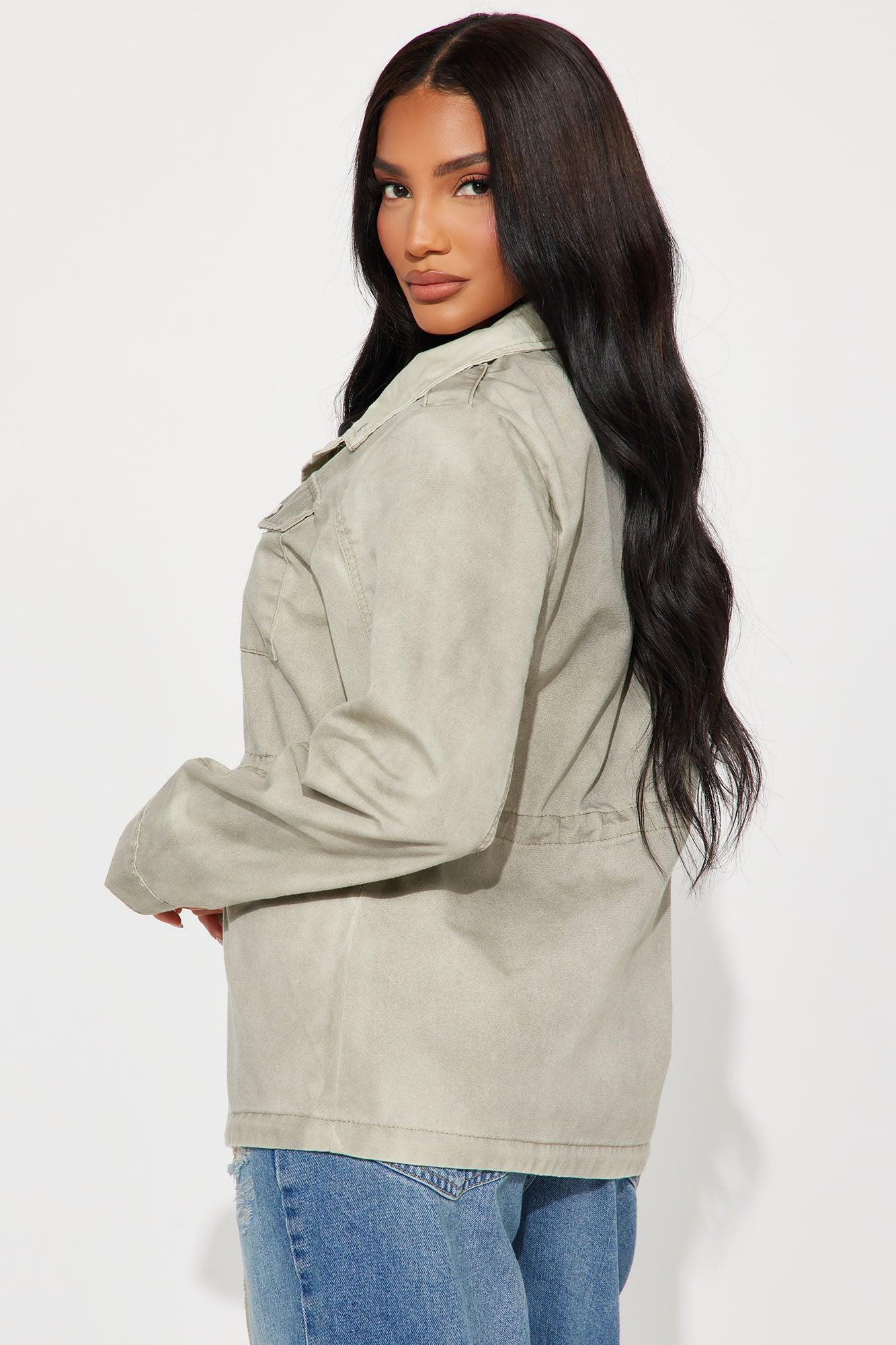 Leveled Up Washed Anorak - Olive Product Image