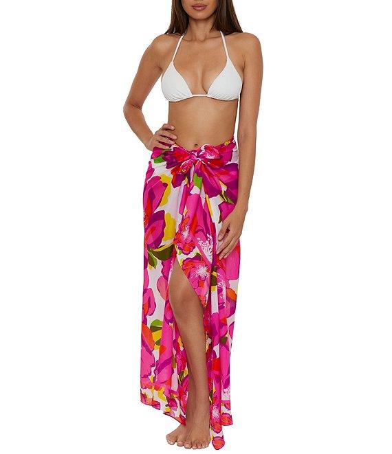 Trina Turk Bloom Woven Scarf Pareo Swim Cover-Up Product Image