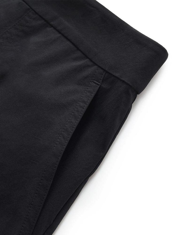 Short Sleeve Zip-Up Jacket And Adjustable Waist Skirt Two-Piece Set Product Image