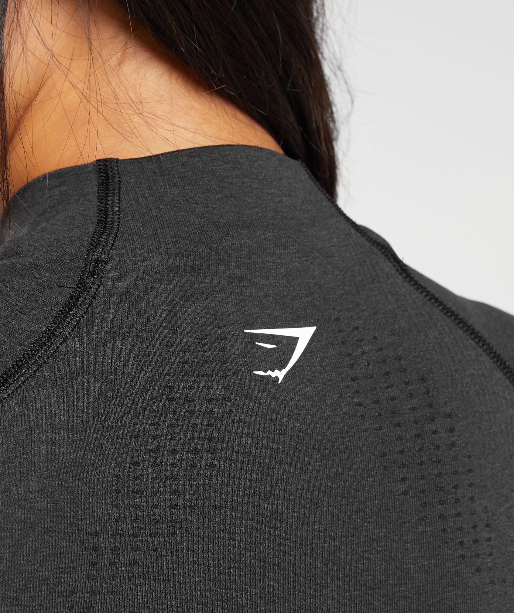 Gymshark Vital Midi Zip Up Jacket - Black Marl Female Product Image