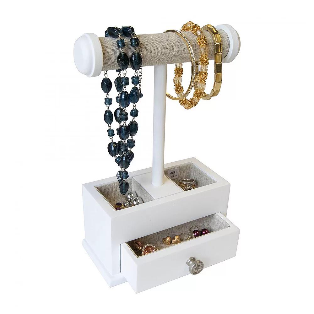 Mele and Co Mini Ivy Jewelry Box, Women's, White Product Image