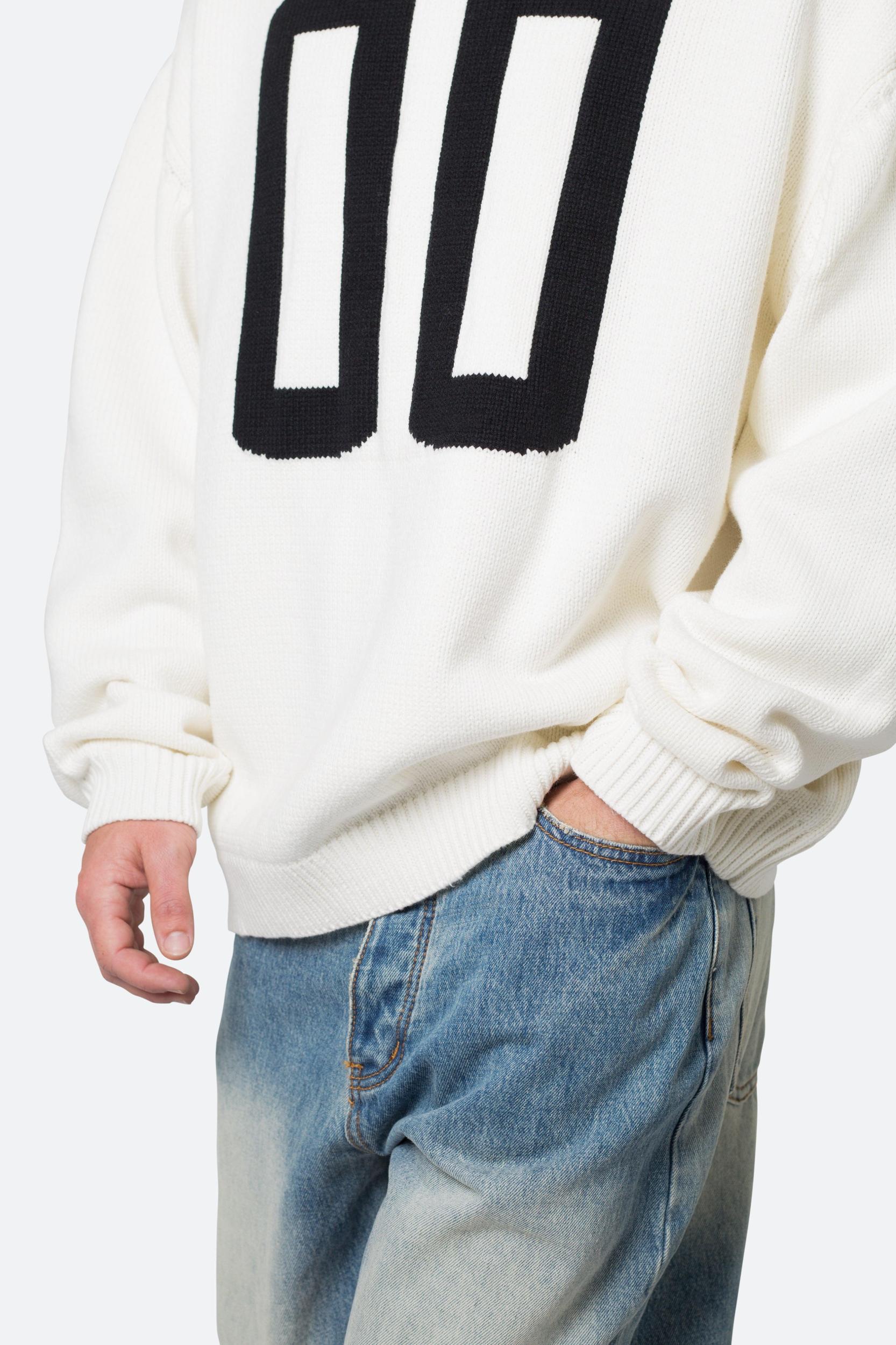Varsity Knit Sweater - Off White Product Image