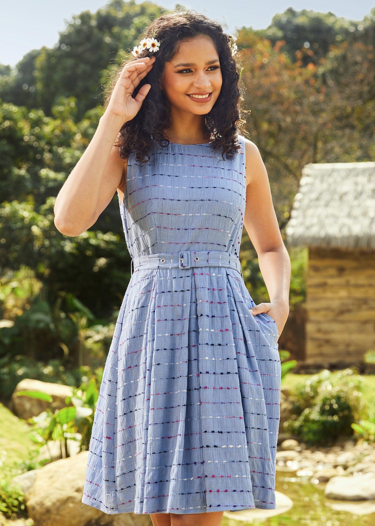 Sailor's Reverie Fit & Flare Dress Product Image