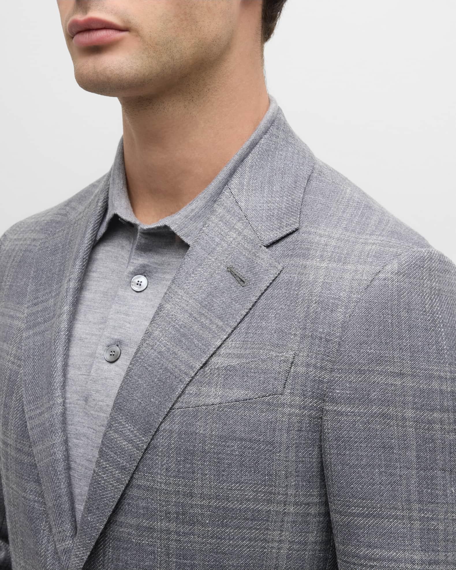 Men's Tonal Plaid Sport Coat Product Image