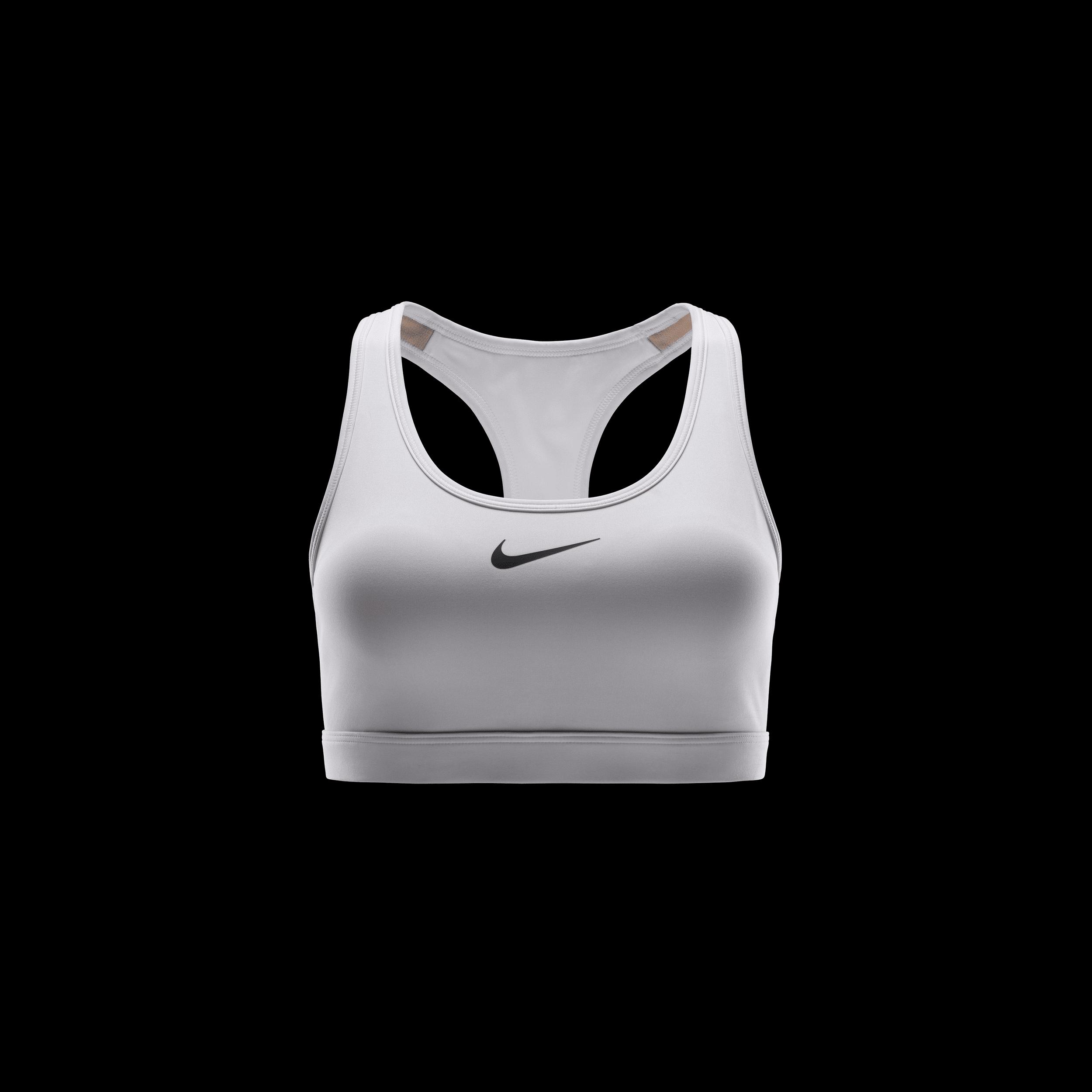Nike Womens Swoosh Medium Support Padded Sports Bra | DX6821-100 Product Image