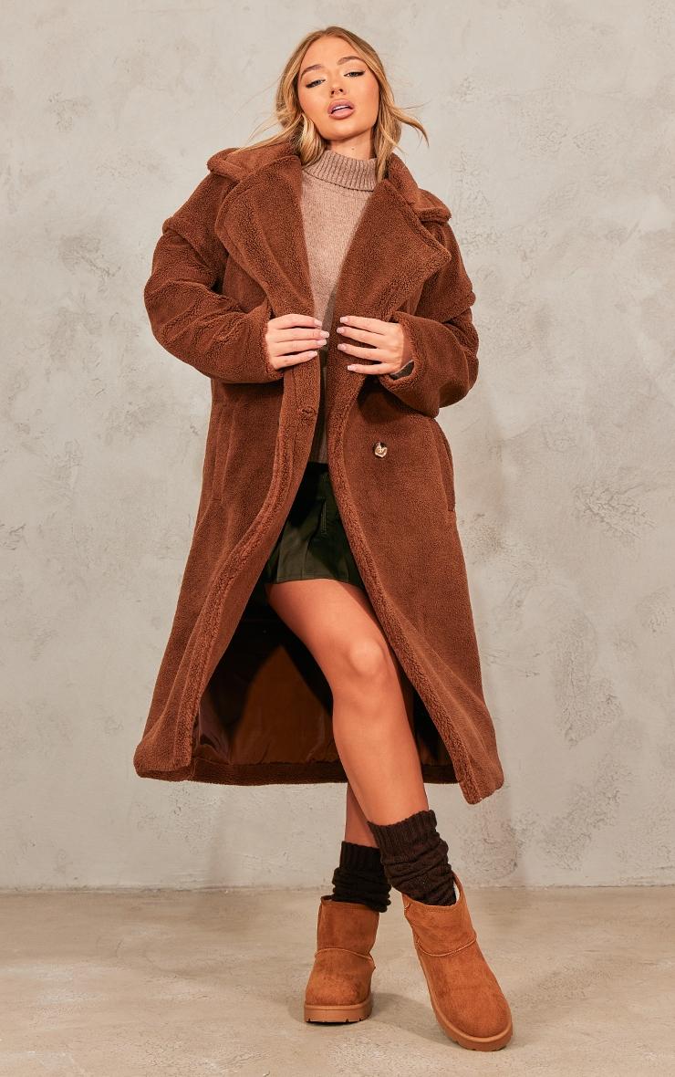 Chocolate Borg Teddy Bear Coat Product Image