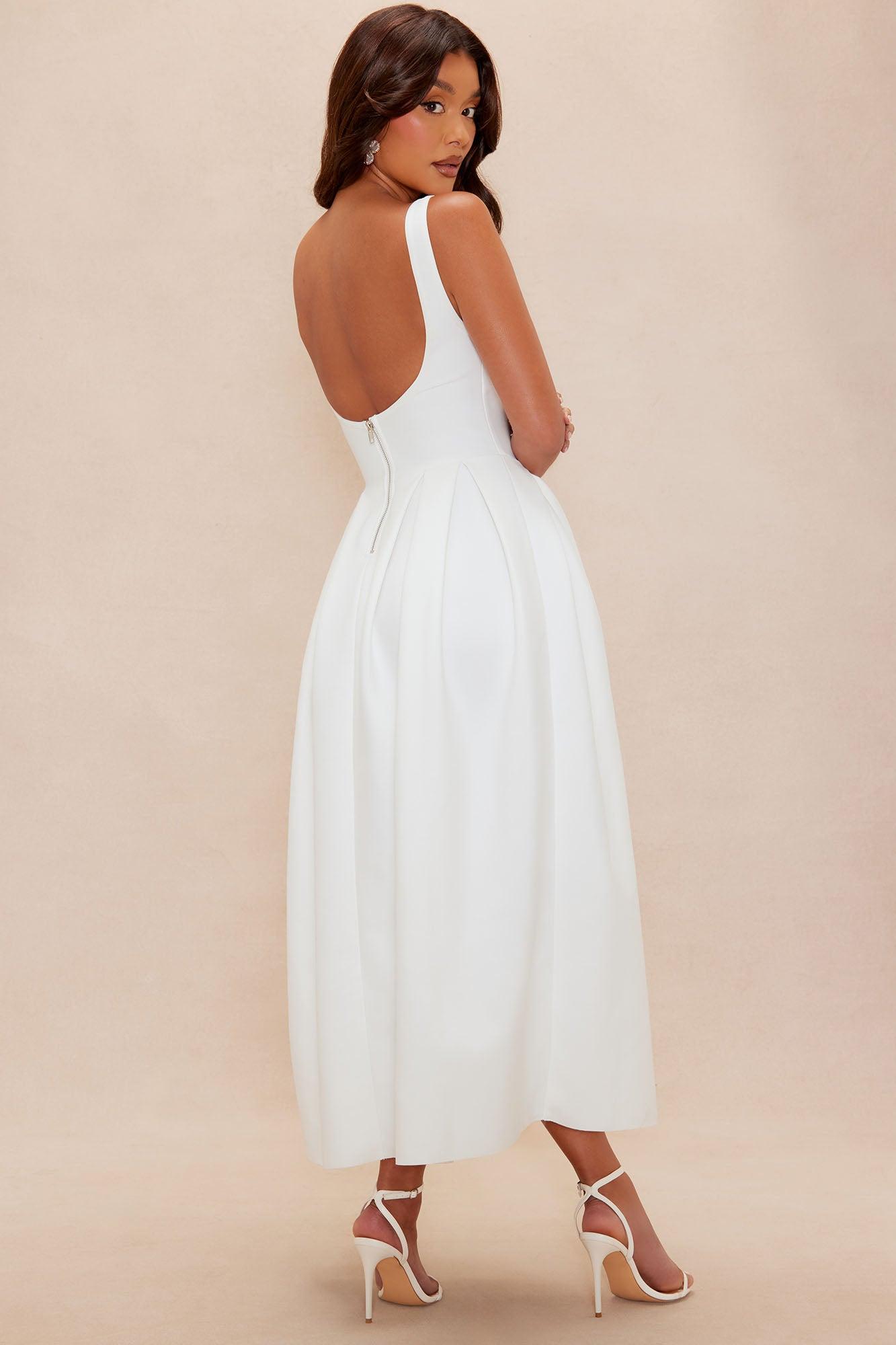 Lani Bandage Maxi Dress  - White Product Image