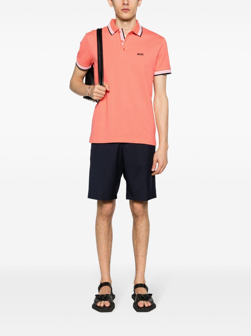 logo-embroidered piqué polo shirt Product Image