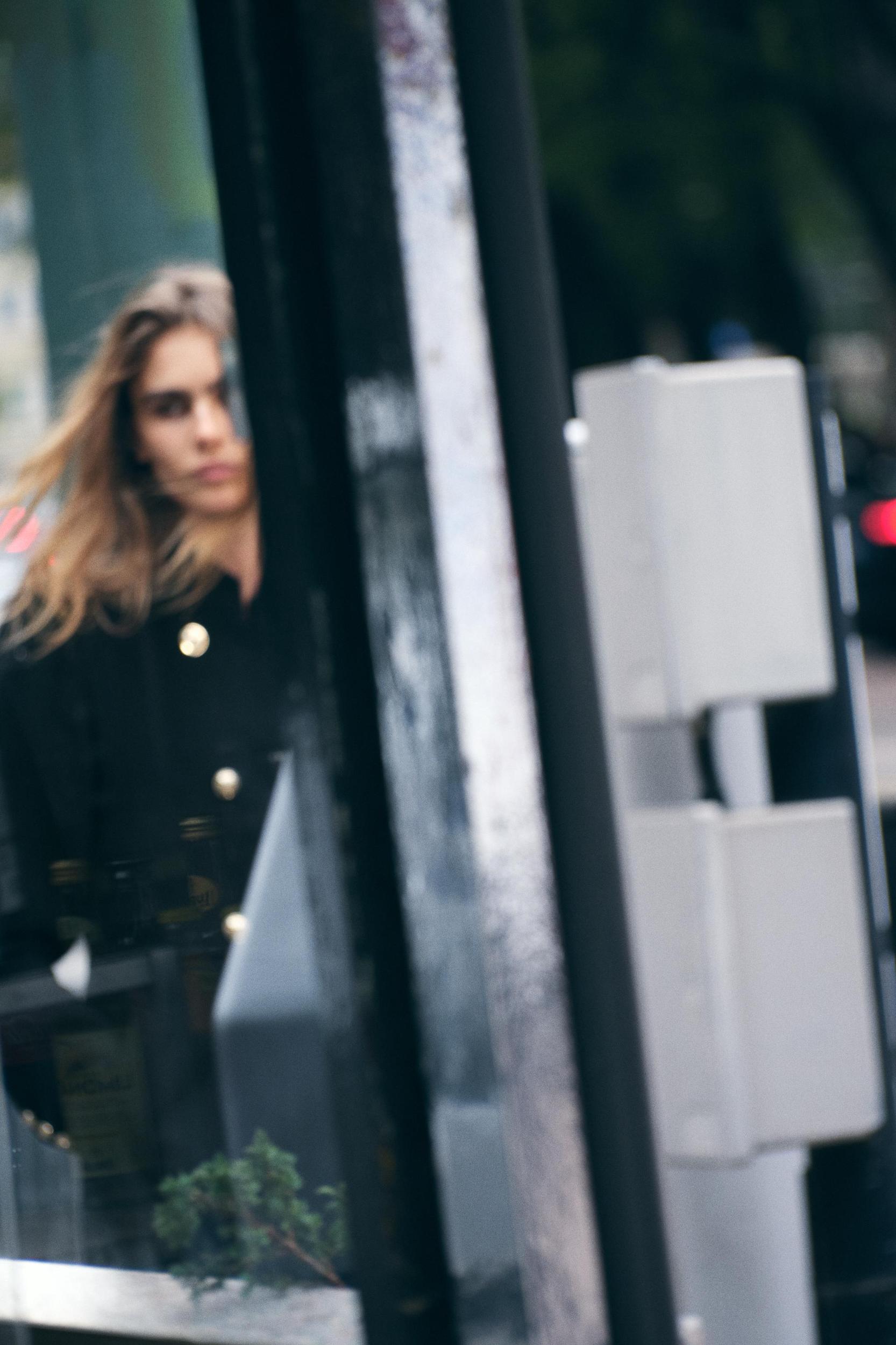 DOUBLE BREASTED WOOL BLEND COAT Product Image