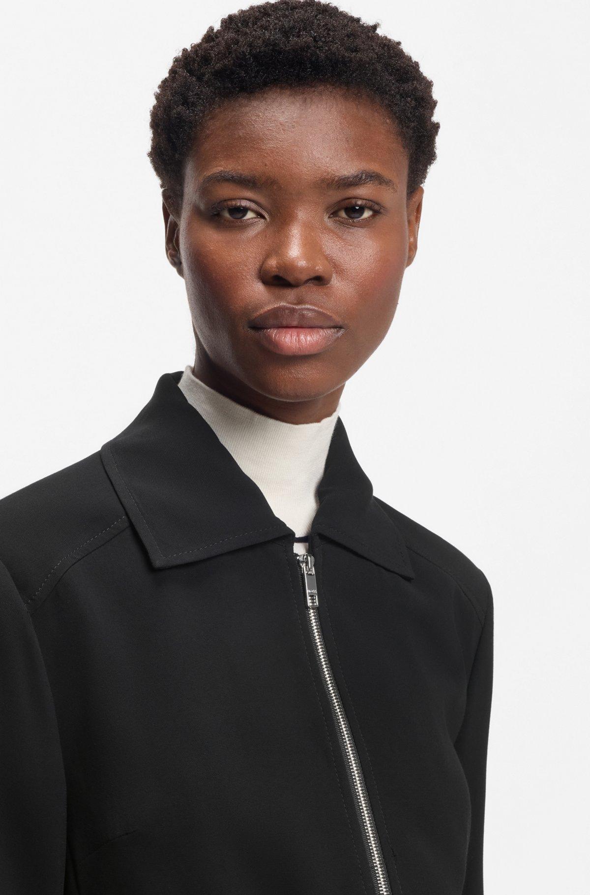 Regular-fit blazer in soft crepe Product Image