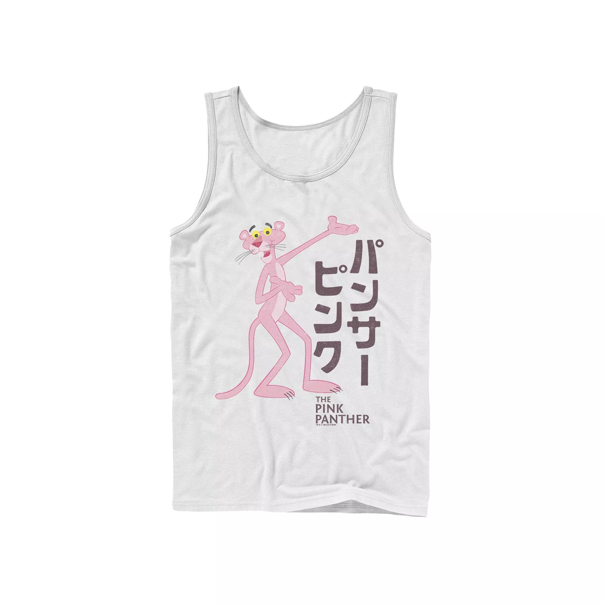 Men's Pink Panther Kanji Portrait Logo Tank Top,  Product Image