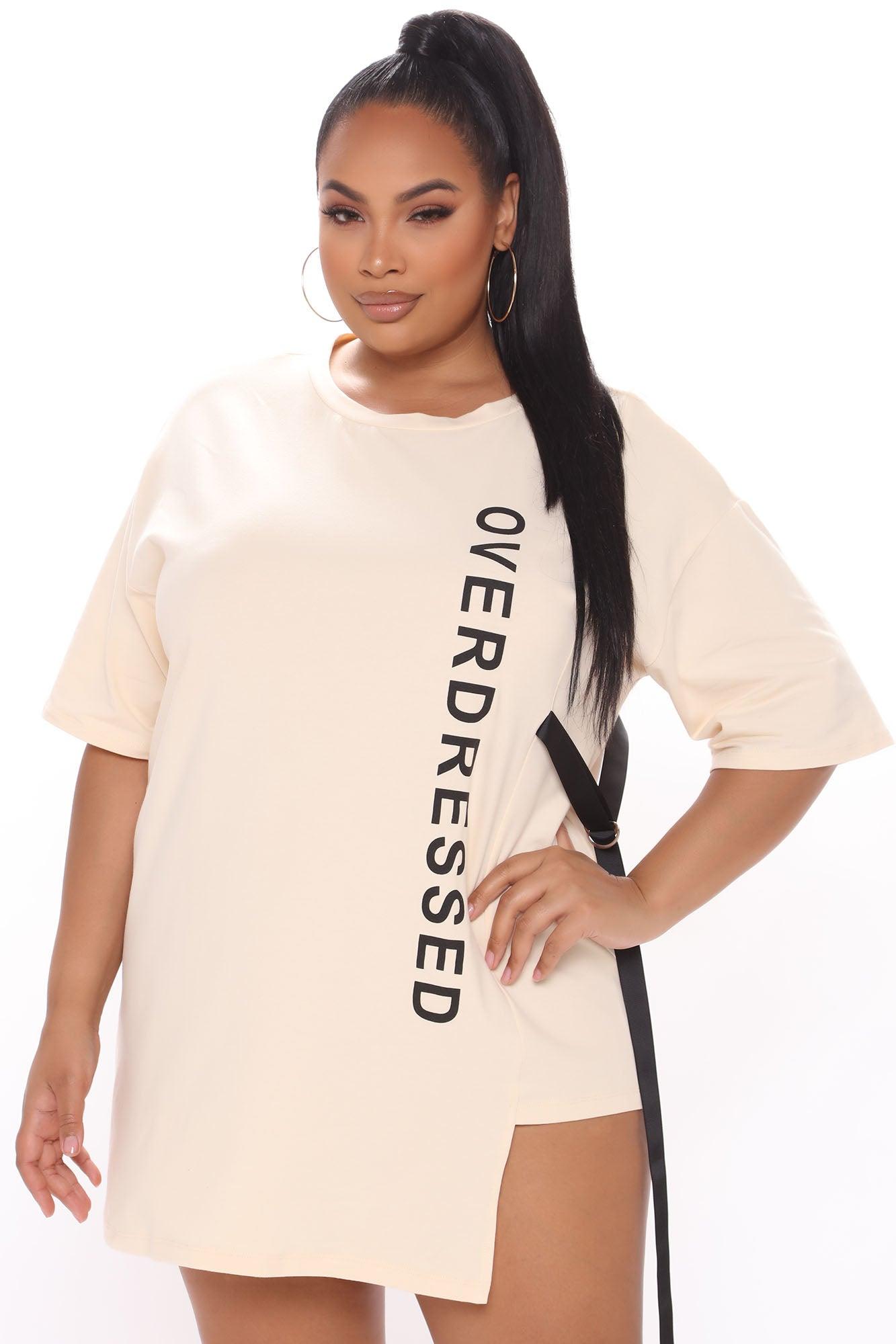 Overdressed Tunic Top - Cream/combo Product Image