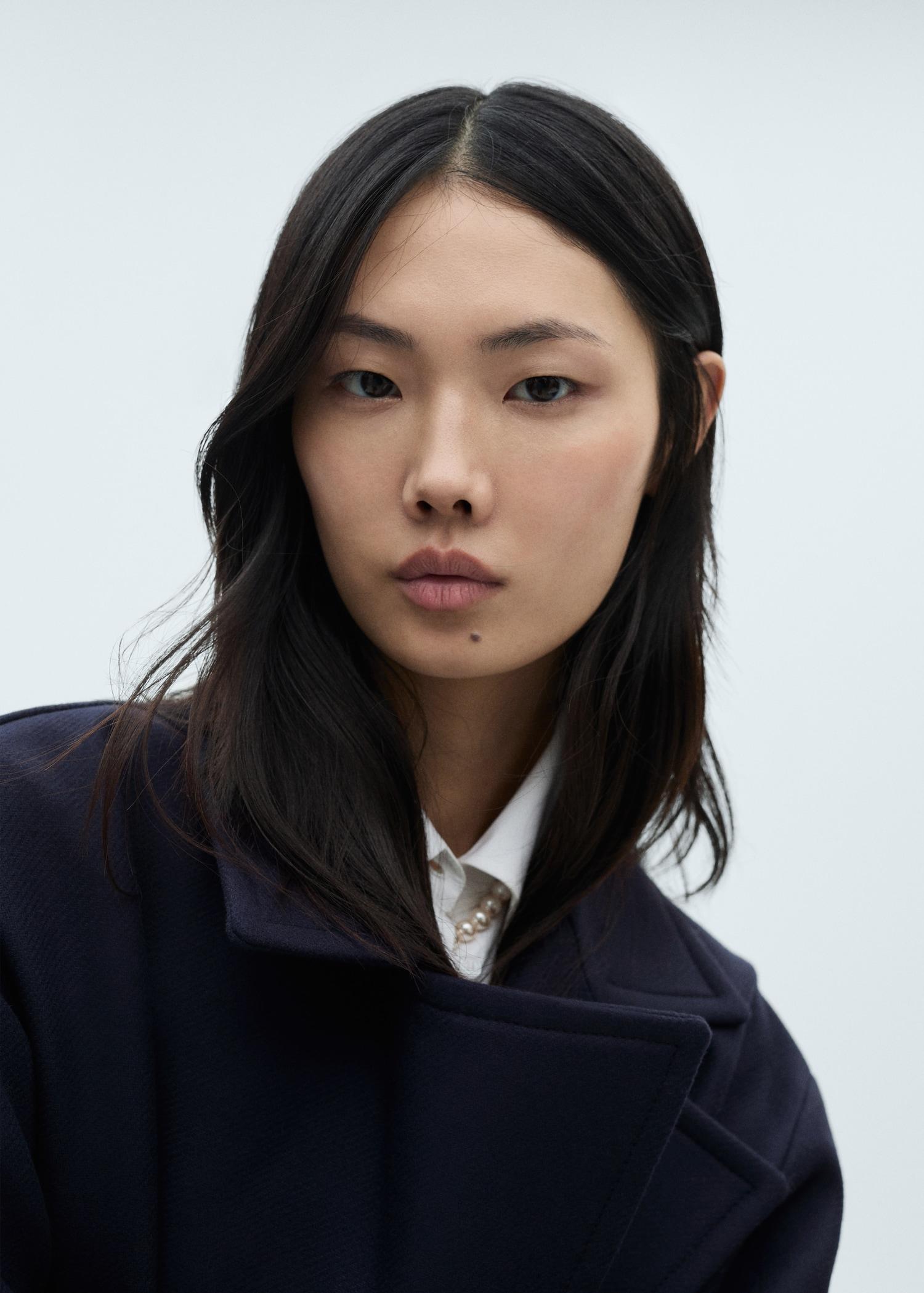 Long virgin wool coat - Women | MANGO USA Product Image