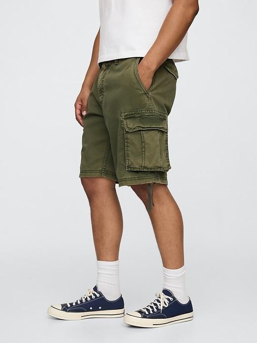 Twill Cargo Baggy Shorts Product Image