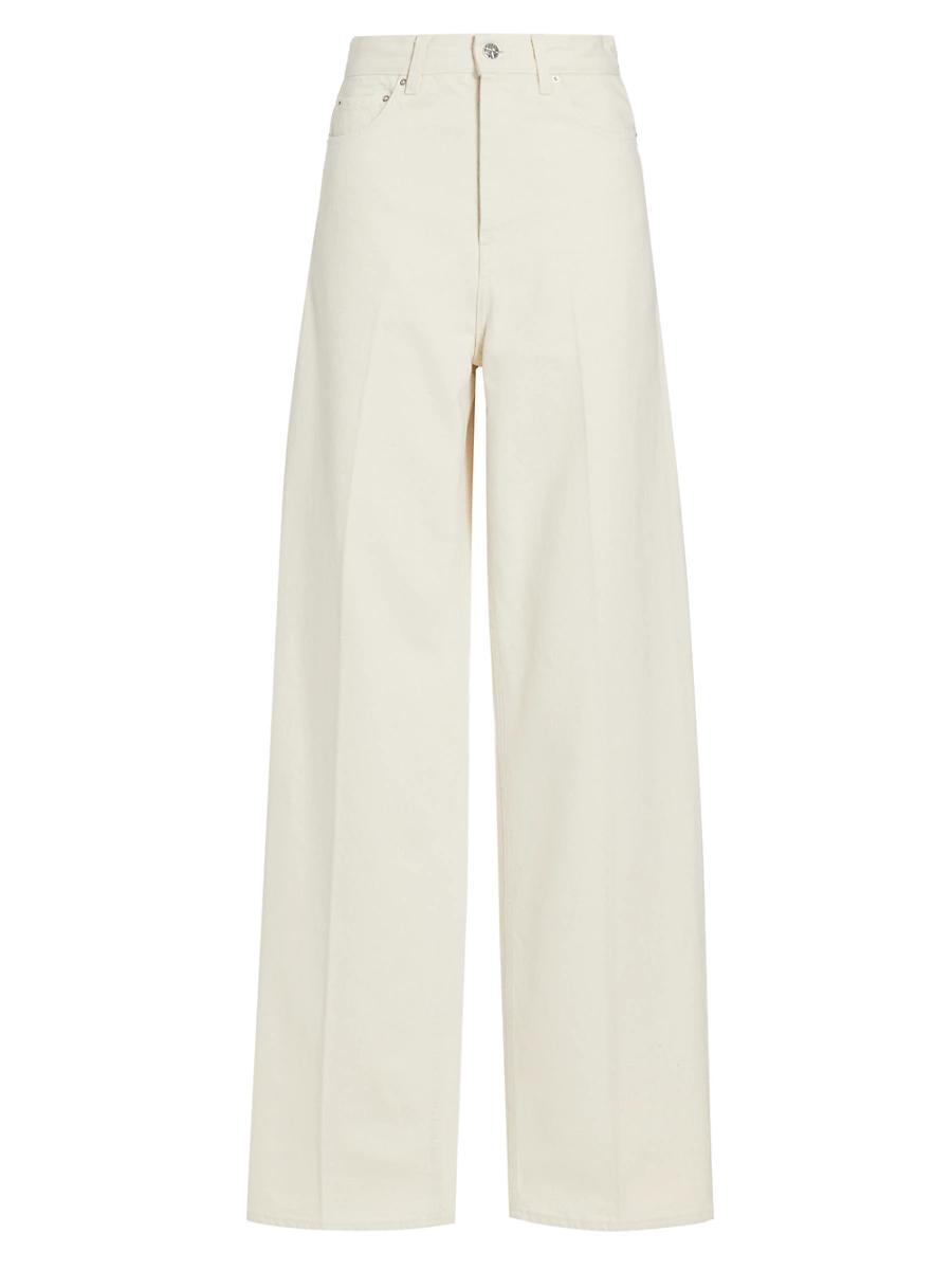 Womens High-Rise Wide-Leg Jeans Product Image