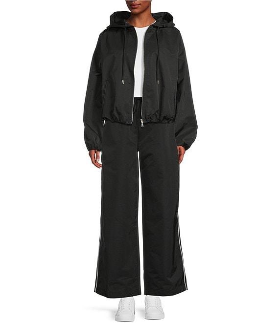 Double Zero Long Sleeve Hooded Zip Up Jacket Product Image