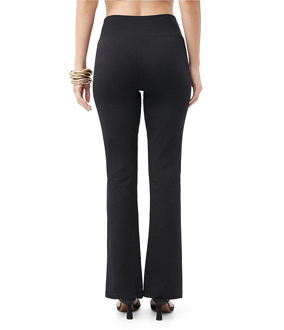 Trina Turk Carine Ponte Knit Mid Rise Slit Front Pants Product Image
