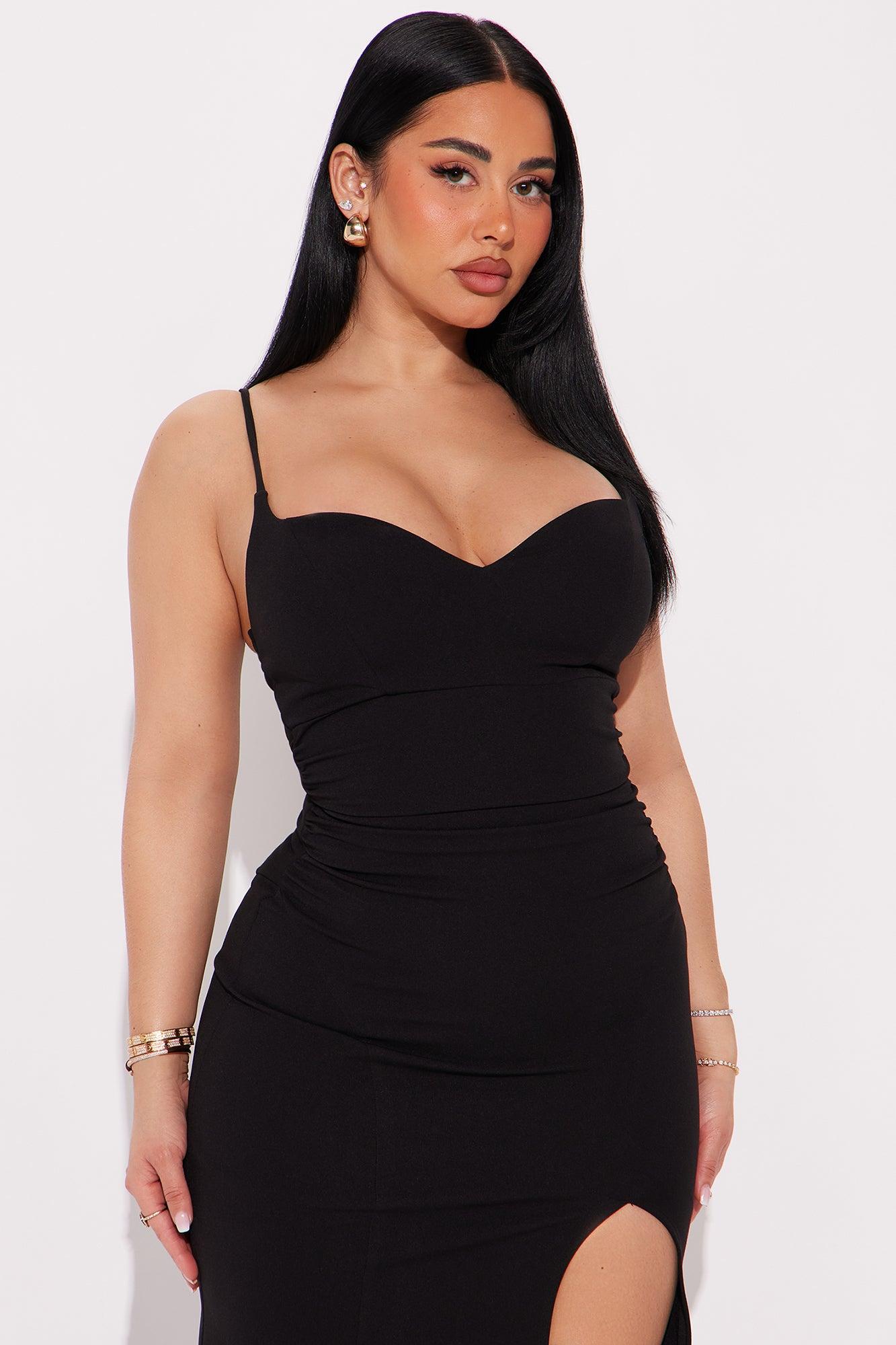 Selene Crepe Gown - Black Product Image