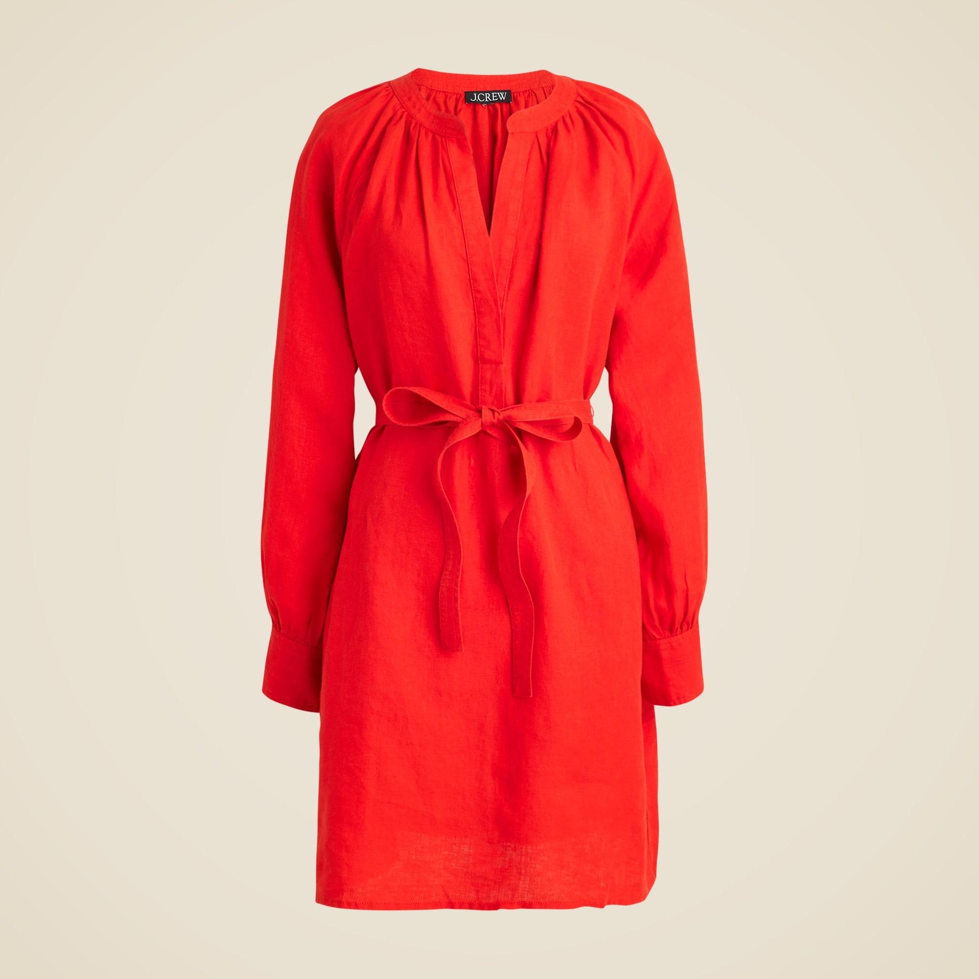 Cabana mini dress in linen Product Image